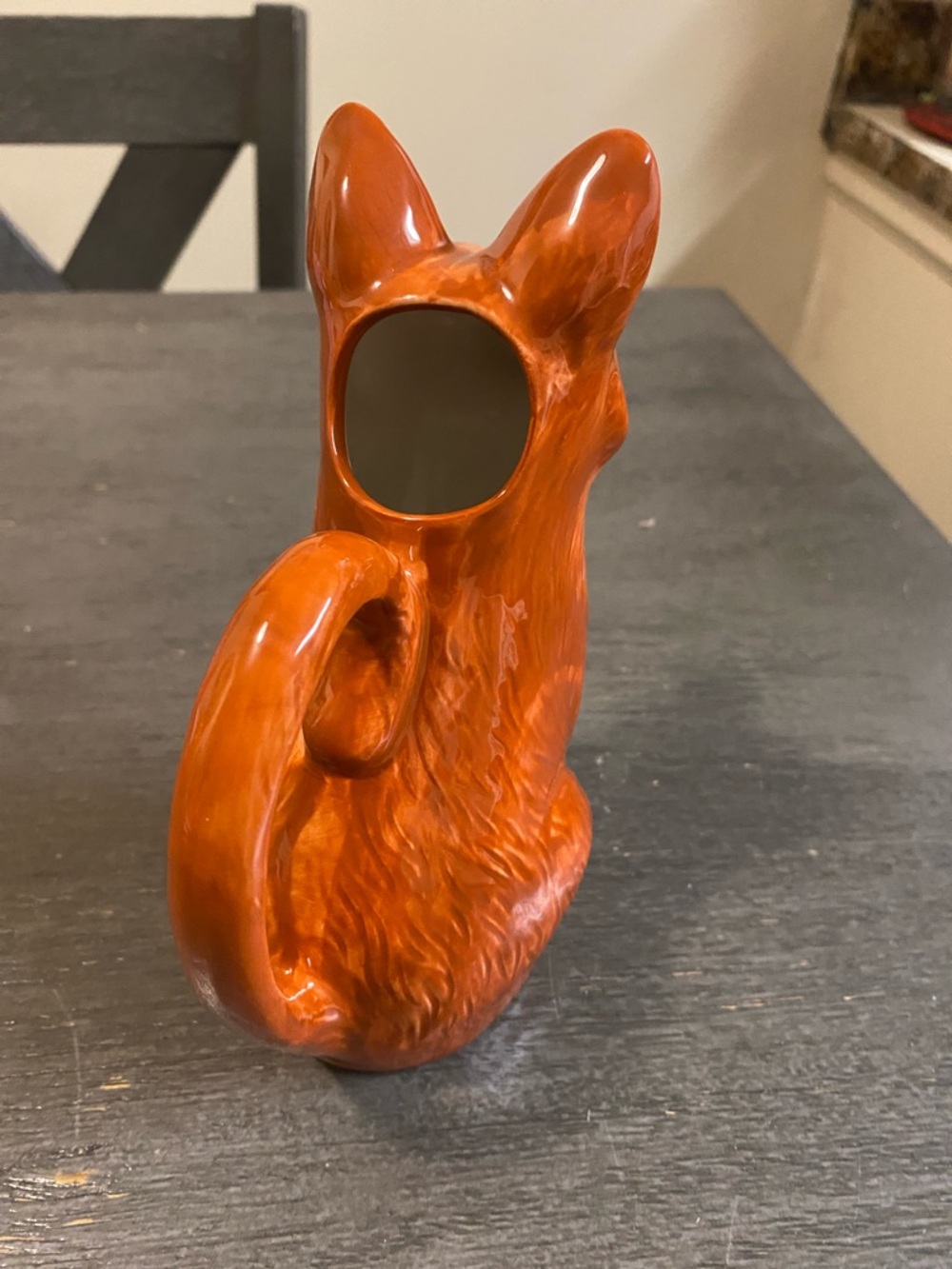 Orange Ceramic Fox Pitcher - Picture 5 of 6